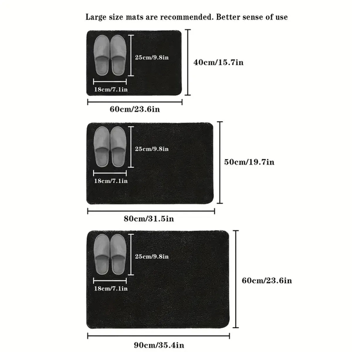 Non Slip Bathroom Mat – Absorbent Quick Drying Floor Mat