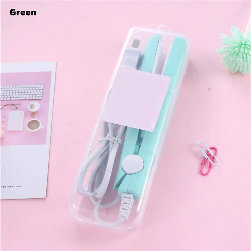 Mini Hair-Straightener Curly and Straight Hair Supplies Thermostatic Electric Ceramic Curling Iron National standard double flat
