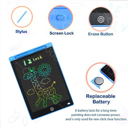 12 Inch LCD Writing Tablet – Electronic Drawing & Writing Board
