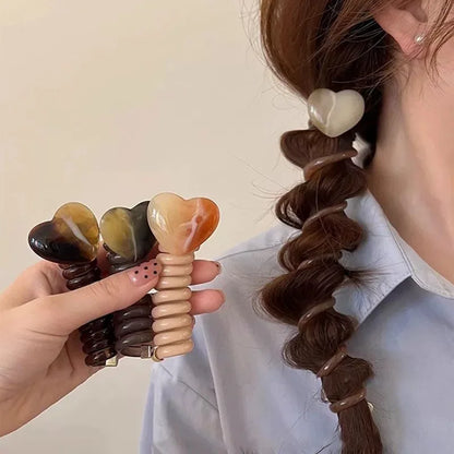 Bubble Braid Hair Tie, Minimalist Ponytail Hairband for Women