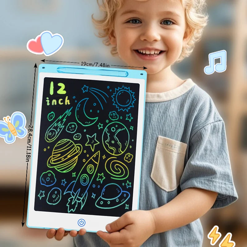 LCD Writing Tablet for Kids – Reusable Drawing & Doodle Board