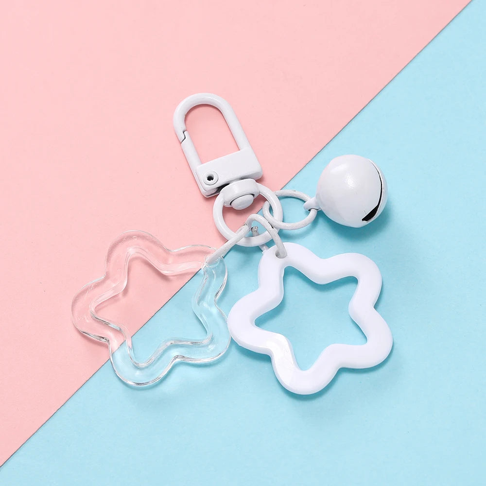 Fashion Keychain with Lobster Clasp Plastic Decorative Key Ring