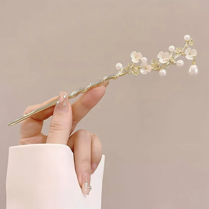 Chinese Hair Stick, Floral Tassel Hairpin for Women & Hairstyles