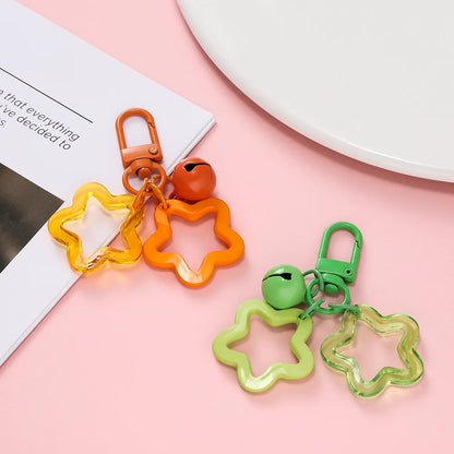Fashion Keychain with Lobster Clasp Plastic Decorative Key Ring