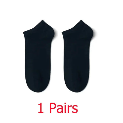 1-20pairs Wholesale Unisex Socks, Breathable Sports Socks, Solid Color Boat Socks, Comfortable Cotton Ankle Socks, White