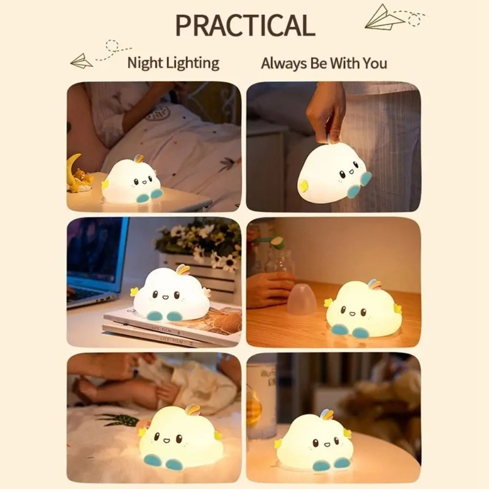 Cloud Night Light for Kids – Cartoon LED Bedside Lamp