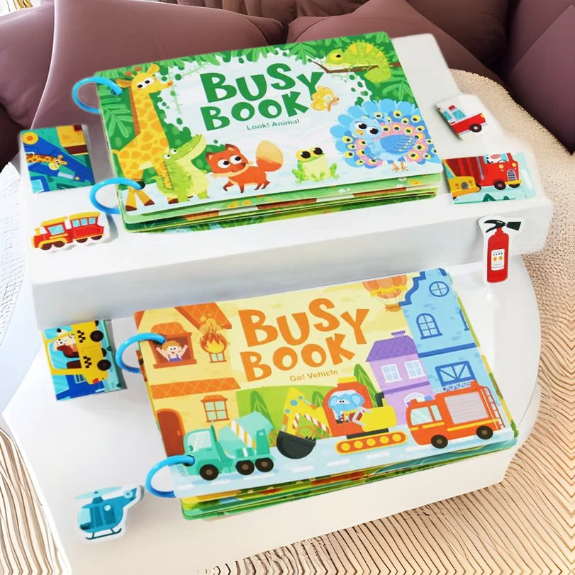 DIY Puzzle Book for Kids – Reusable Montessori Sticker Activity Book
