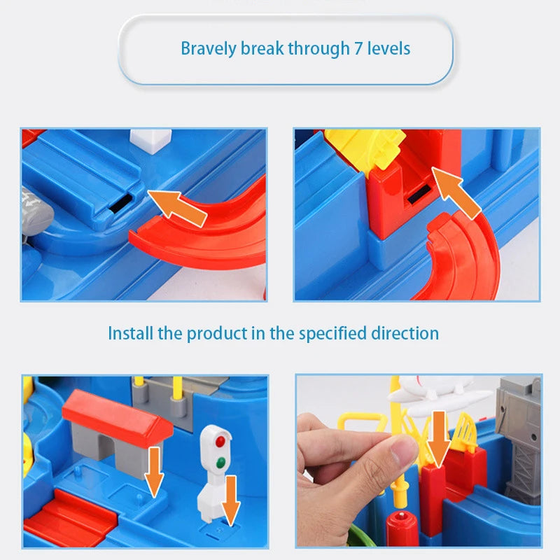 Racing Track Car Toy Set – Educational Rail Adventure Game