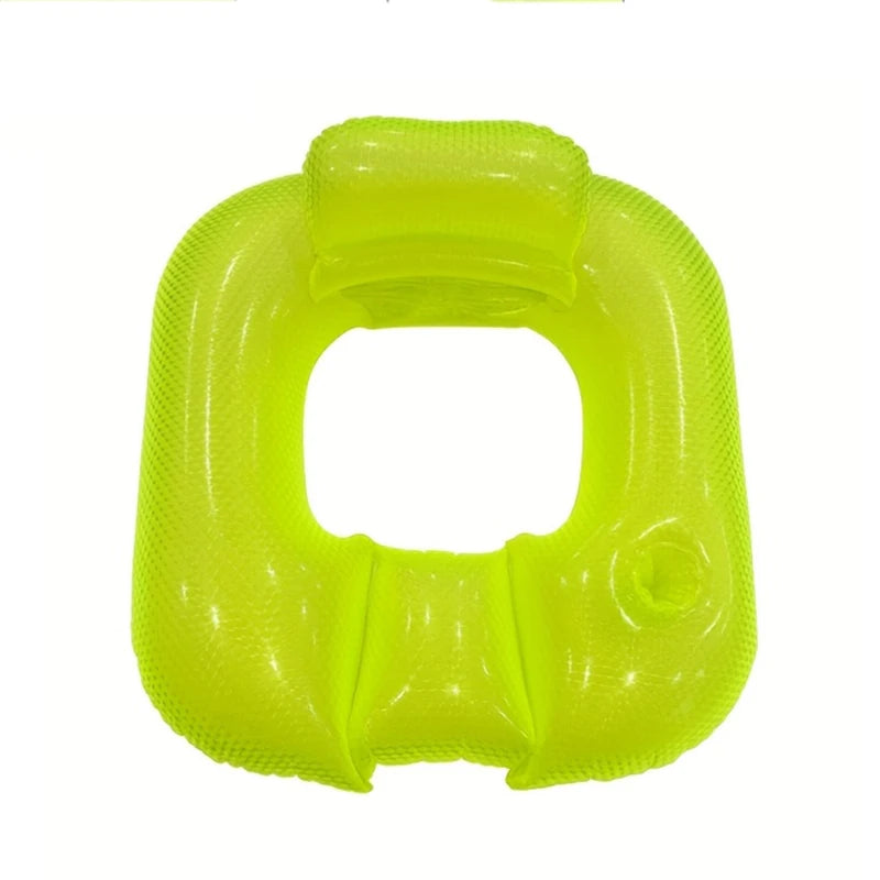 Inflatable Pool Float Chair with Cup Holder
