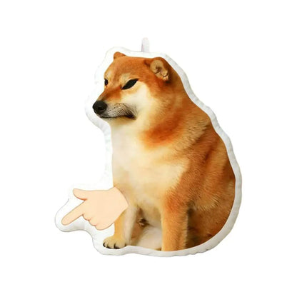 4-Key Voice Button Keyboard Keychain Shiba Inu Cat Meme Voices Relieves Stress Relief Fidget Toy Finger Keyboard Games Keychain