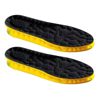 4D Sports Insoles Shoes PU Sole Soft Breathable Shock Absorption Cushion Heavy Duty Support Pain Relief Running Orthopedic Care