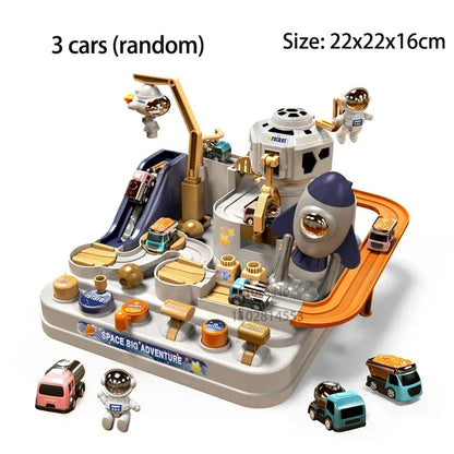 Racing Track Car Toy Set – Educational Rail Adventure Game