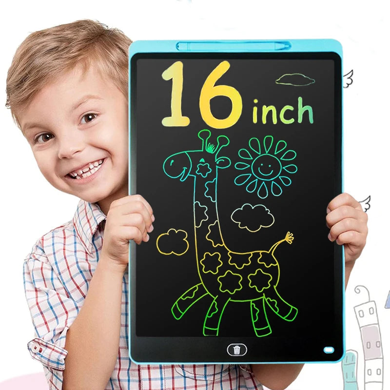 16 Inch LCD Writing Tablet – Multicolor Kids Drawing Board