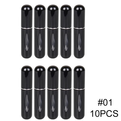 5ml Portable Refillable Spray Bottle Plastic liner Perfume Atomizer Mini Sample Bottle For Cosmetics Travel Empty Container