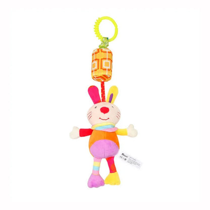 Baby Hanging Rattle – Plush Animal Sensory Toy for Stroller & Crib
