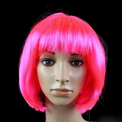 Short Bob Cosplay Wig – Synthetic Anime Costume Hair