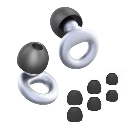 Quiet Ear Plugs for Noise Reduction – Super Soft, Reusable Hearing Protection for Sleep,Swim, Work 8 Ear Tips in XS/S/M/L