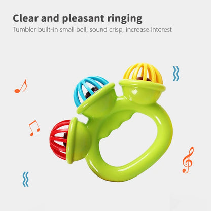 Baby Rattle Toy – Grasping Sensory Bell for Infants