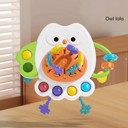 Pull String Toy – Silicone Baby Sensory Teething Montessori Toy