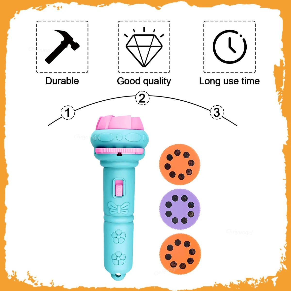 Projector Flashlight for Kids