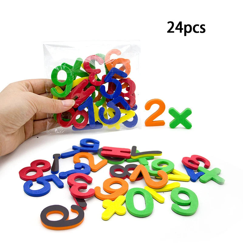 Magnetic Alphabet Letters and Numbers Fridge Magnets for Kids