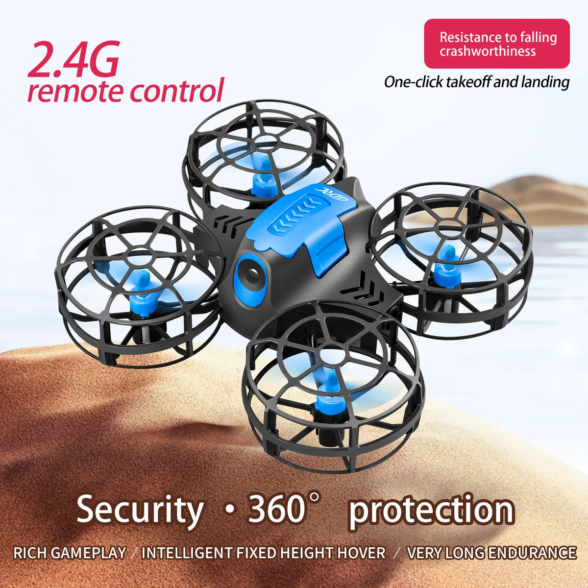 Mini RC Drone with 3D Flips, Headless Mode and Altitude Hold