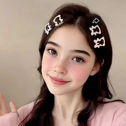 Girls Hair Clips – Pink Heart & Bow Barrettes, 10/20/30pcs