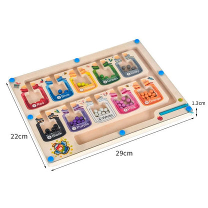 Magnetic Sorting Puzzle – Montessori Maze Learning Toy