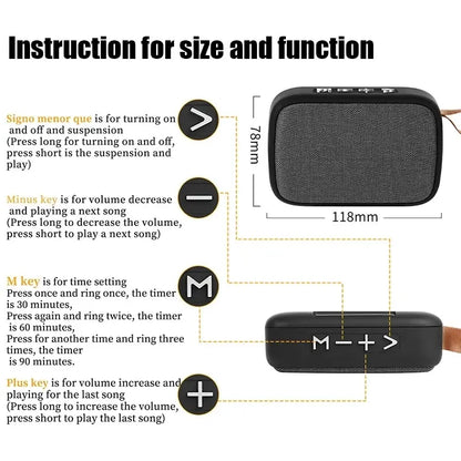 Portable Bluetooth Speaker Mini Wireless Outdoor Speaker with TF Card