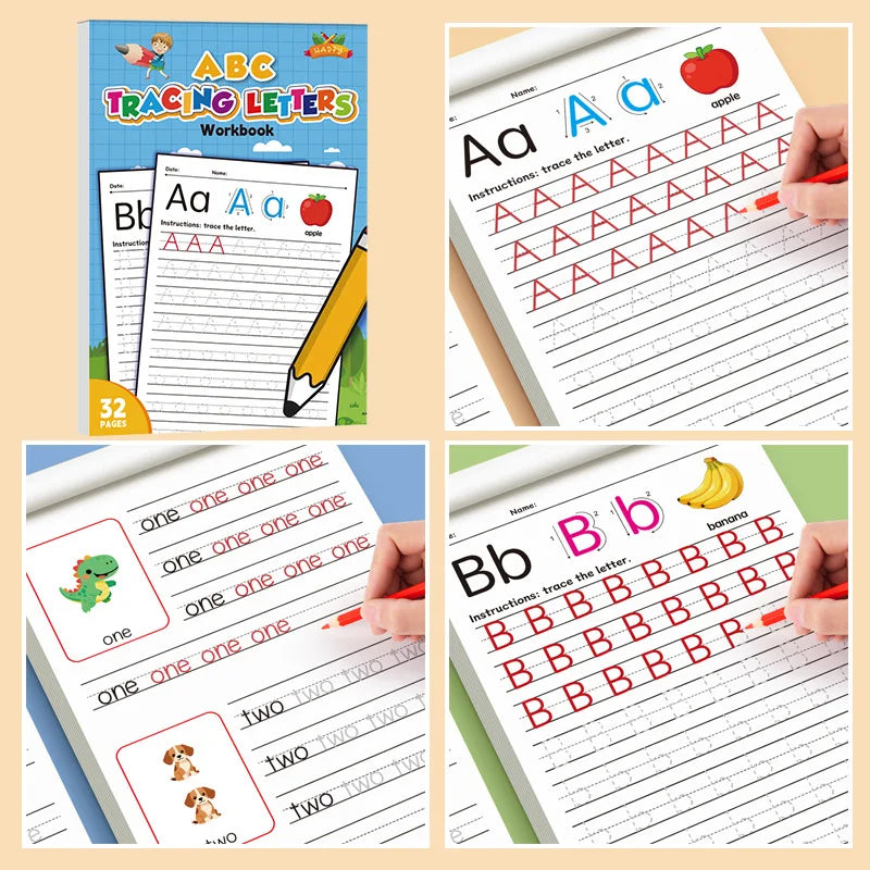 Handwriting Practice Workbook – Alphabet Tracing Book for Kids