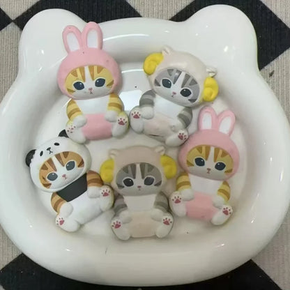 4cm Animal Headwear Action Figure Set – PVC Blind Box
