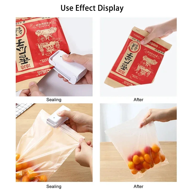 Mini Bag Sealer, Portable Heat Sealer for Food & Plastic Bags