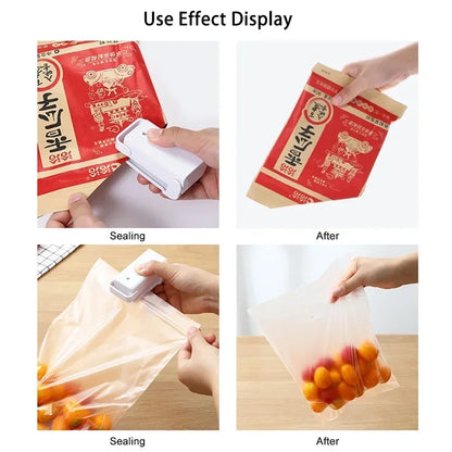 Mini Bag Sealer, Portable Heat Sealer for Food & Plastic Bags