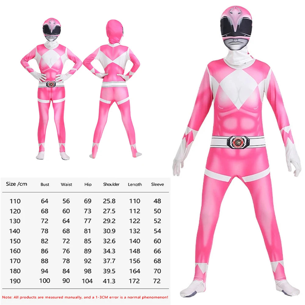 Superhero Samurai Cosplay Costume Adult Jumpsuit with Mask