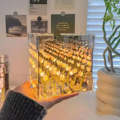 Tulip Night Lamp – DIY 3D Flower Sea Cube Light