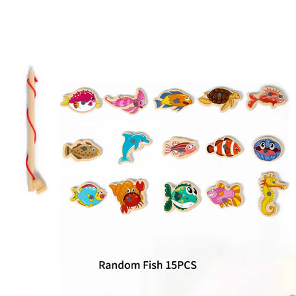 Wooden Magnetic Fishing Toy – Montessori Educational Game for Kids
