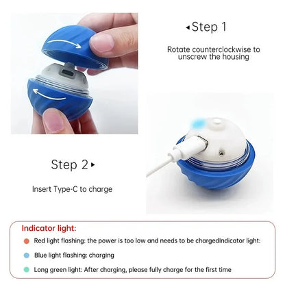 Automatic Dog Ball Toy – Moving & Bouncing Interactive Ball