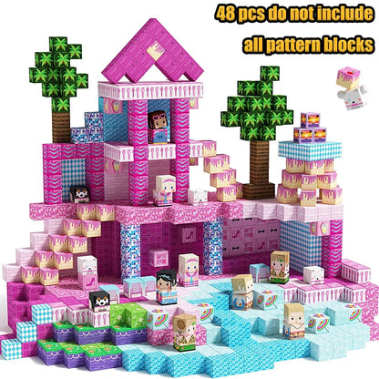 Magnetic Building Blocks Cube Set for Creative STEM Play