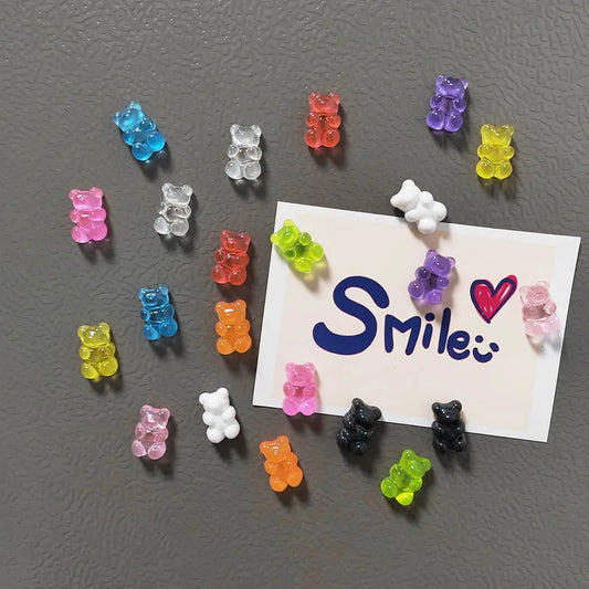 10-Piece Bear Fridge Magnets for Photos, Notes and Decoration