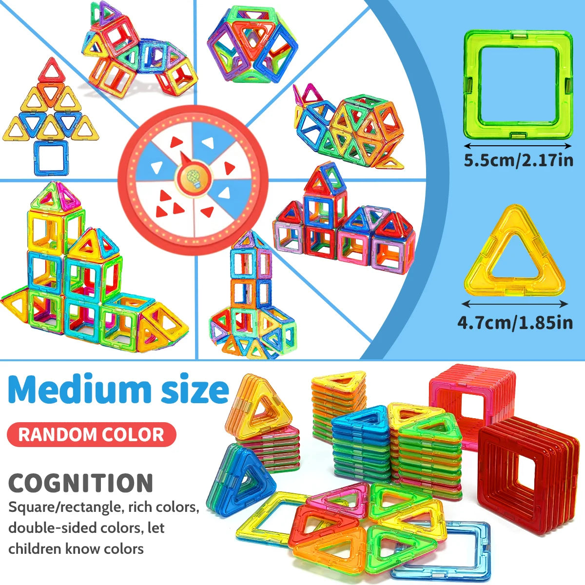 Magnetic Building Blocks – STEM Construction Toy Set for Kids