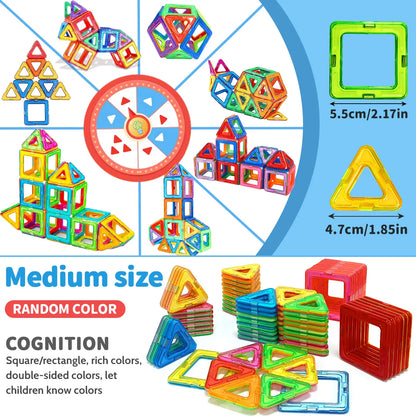 Magnetic Building Blocks – STEM Construction Toy Set for Kids