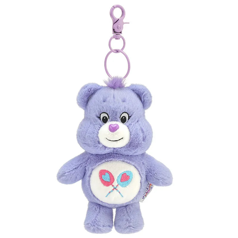 Rainbow Bear Plush Keychain – Kawaii Bag Charm
