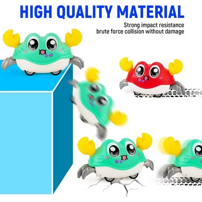 Crawling Crab Toy Interactive Tummy Time Sensory Toy for Babies