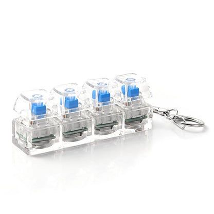 Keyboard Fidget Toy with LED Lights, 4-Button Stress Relief Toy