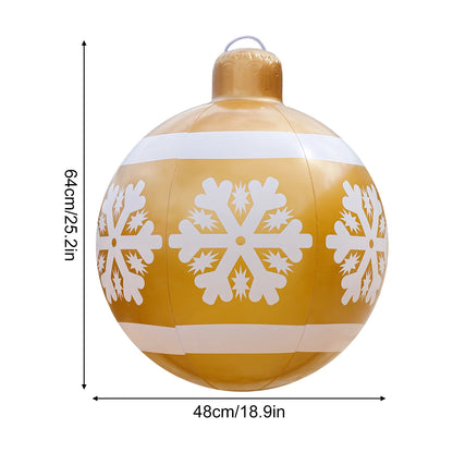 Inflatable Christmas Ornament – Large PVC Holiday Decoration Ball