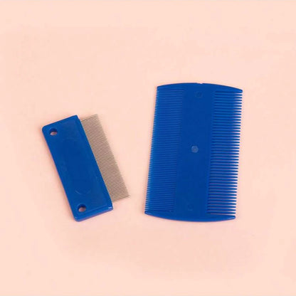 Flea Comb for Dogs and Cats, 4-Pack Stainless Steel Pet Grooming Combs