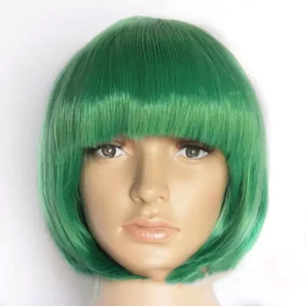 Short Bob Cosplay Wig – Synthetic Anime Costume Hair