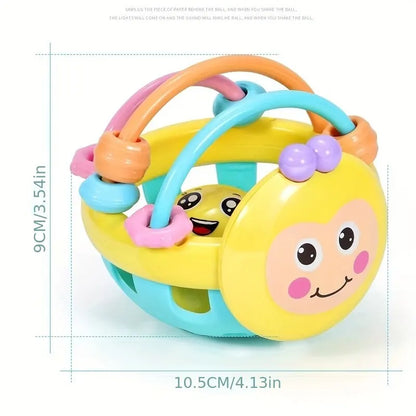 Baby Sensory Ball – Soft Grasping Rattle Toy for Infants