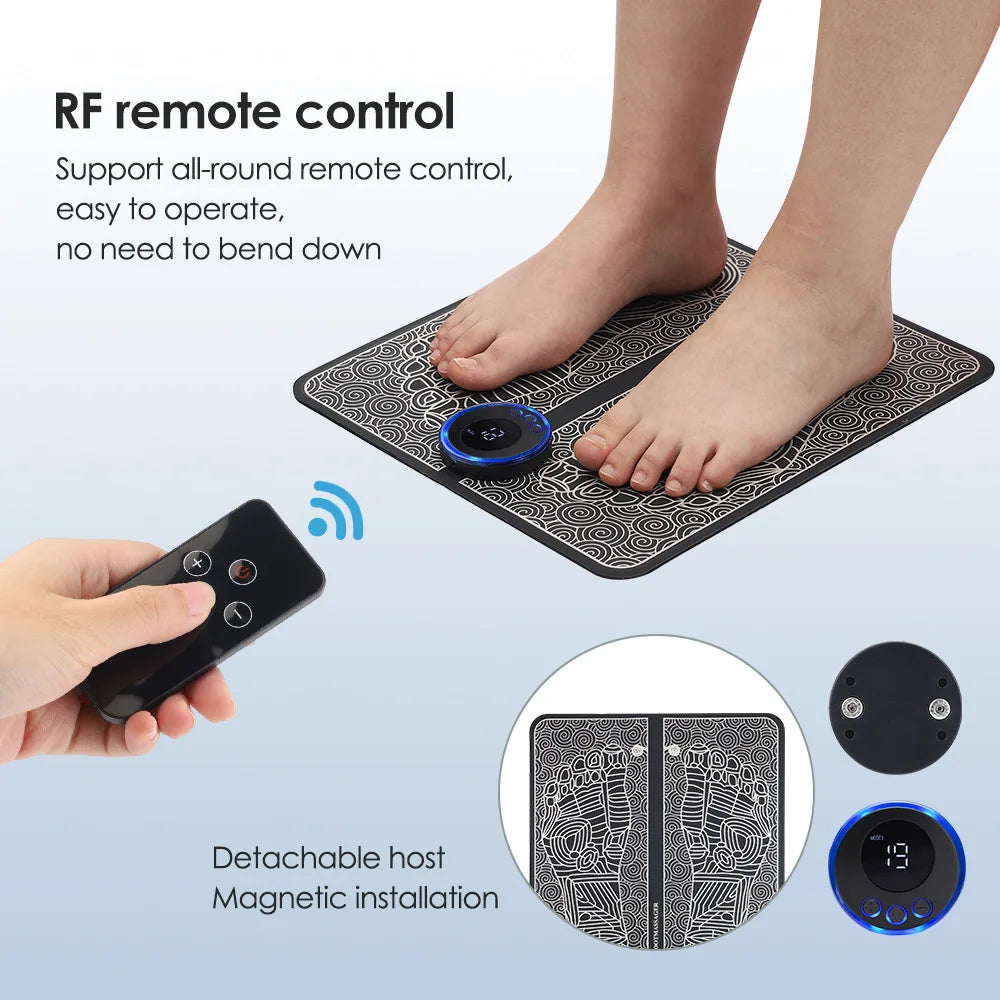 EMS Foot Massager – Electric Foot Massage Pad with 8 Modes