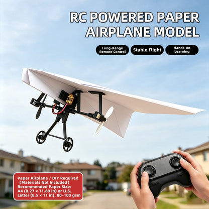 Remote Control Paper Airplane Kit with Electric Power